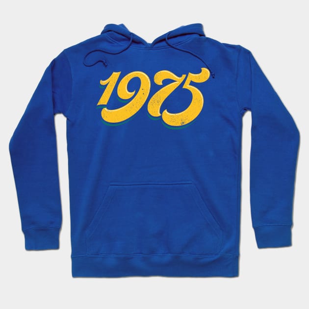 The Seventies - 1975 Hoodie by LeftCoast Graphics